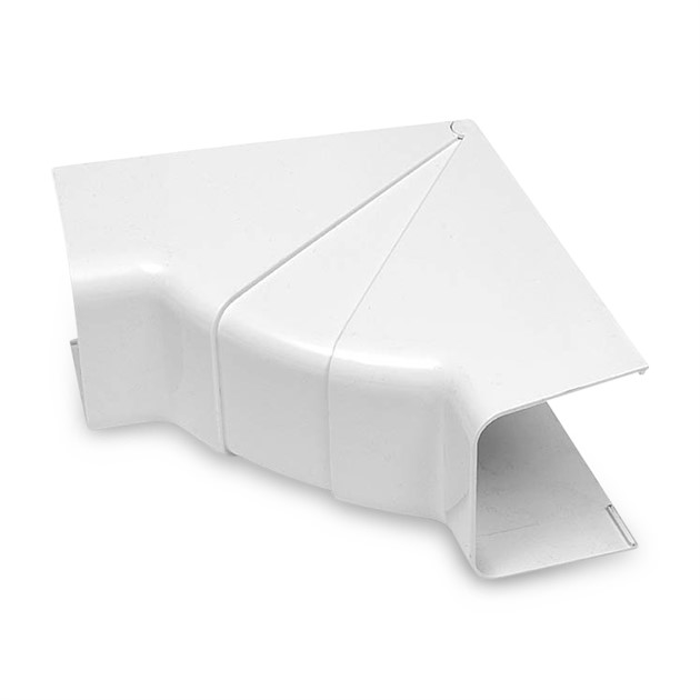 Adjustable internal angle 80°-105°, 80mm - White